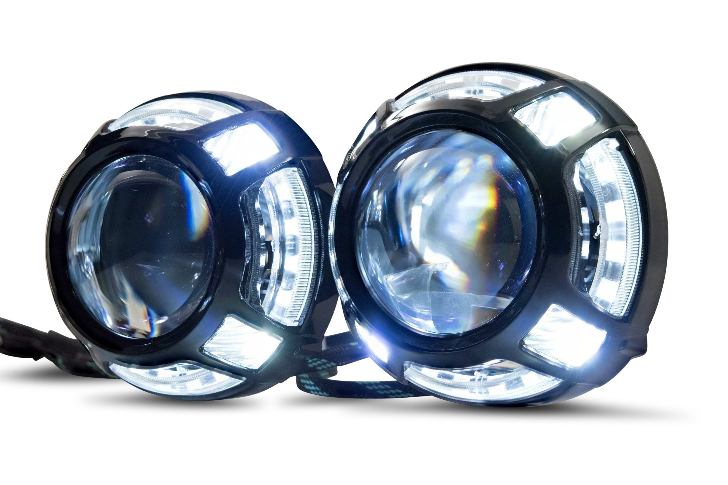 Panamera Switchback LED 2.0 (Black) Projector Shrouds | TRS S265